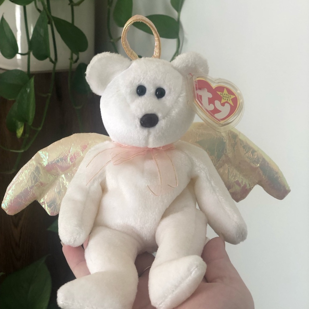 Vtg 1998 Halo Beanie Baby - Retired w/ Tag Protector - Mint